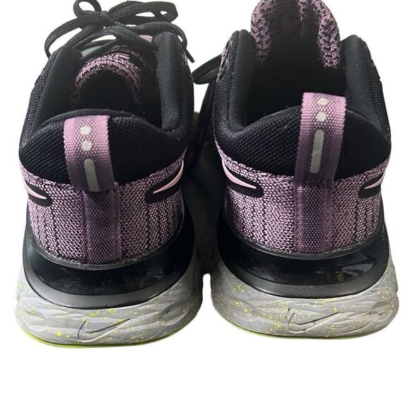 Nike Women's Black and Purple React Infinity Flyknit 2 Lace Up Running Shoes Siz - Picture 4 of 13